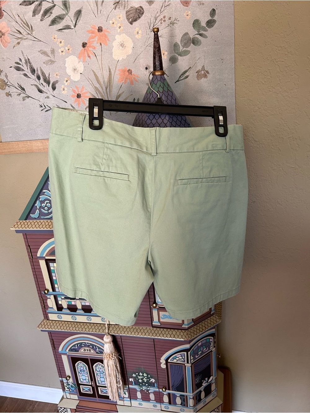 LOFT Mint Green Tailored Bermuda Shorts
